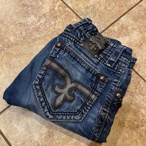 Mens rock revival jeans
